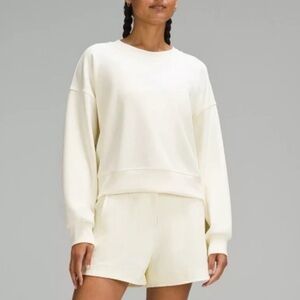 Lululemon Perfectly Oversized Crop Crew Softstreme Sweatshirt Sundance 10 NWT